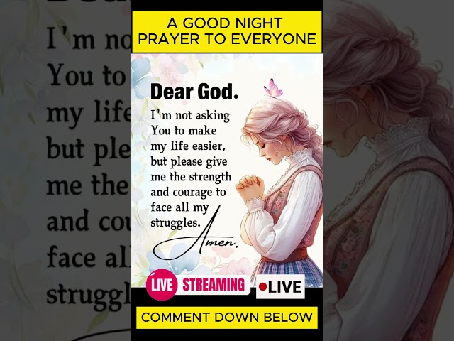 A GOOD NIGHT PRAYER TO EVERYONE   #viralvideo  #thankylord