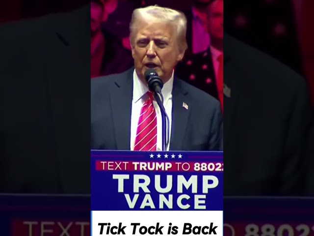 🚨 President Trump  TikTok, TİCK TOCK  İS BACK - Donald Trump, TikTok, Tick Tock, Trump TikTok,  N7WS