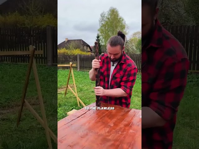 Burnt Wood Table: A Stunning Design🪵