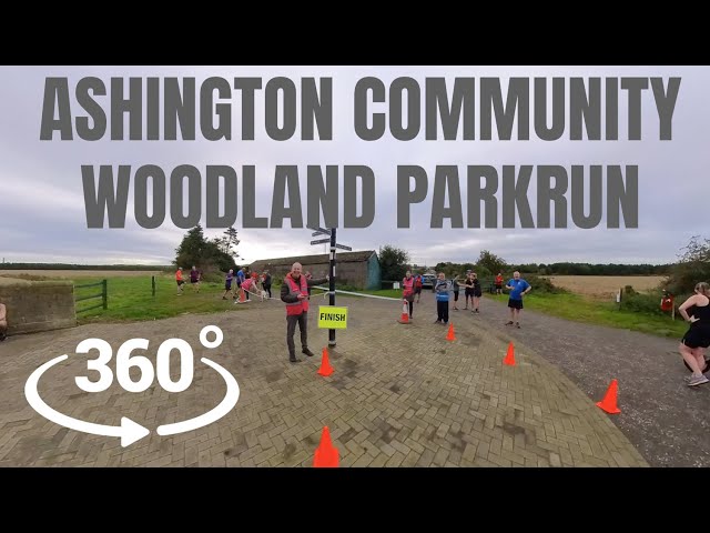 Ashington Parkrun 360 video | Full Run Route | Treadmill Video | Ashington Community Woodland