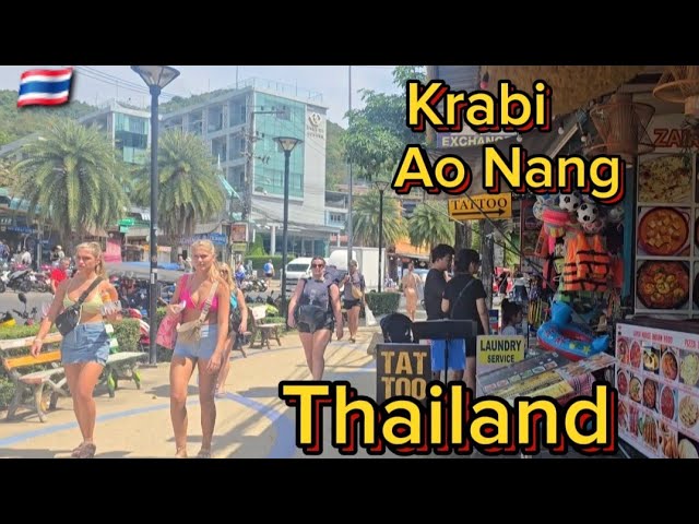 Ao Nang Beach Krabi Thailand/ Tour-Beach-Shopping-Food -Street View- Krabi Thailand..🇹🇭