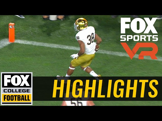 Deon McIntosh runs it in to give Notre Dame a 35-10 lead | 360° VIDEO | FOX COLLEGE FOOTBALL