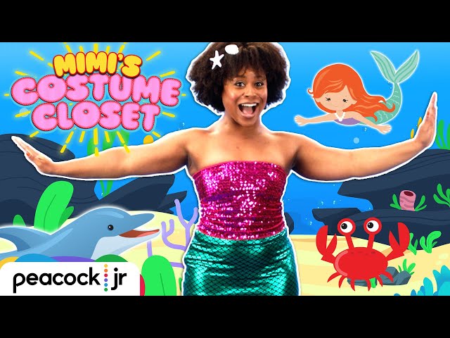 Let's Become a MERMAID! 🧜‍♀️ Learn About The Ocean with Songs For Kids | MIMI'S COSTUME CLOSET