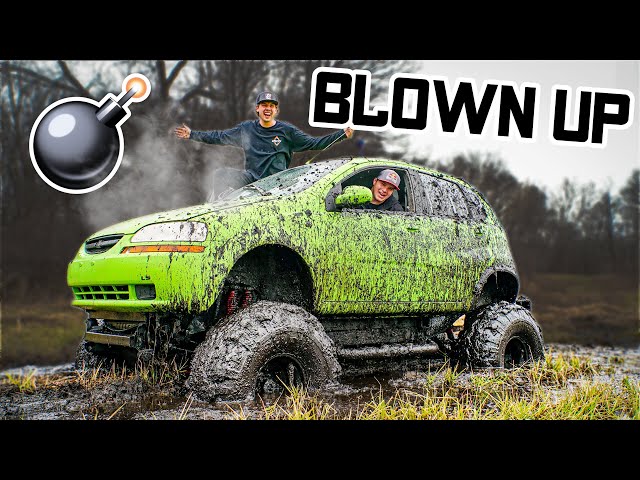 Monster Car Blows Motor While Mudding!!