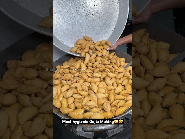 Most hygienic Gujia Making😳🤩|| Indian Street Food