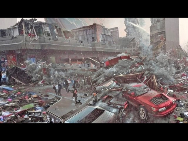 China Now! Hainan is Being Destroyed! Super Typhoon Blew Away Houses And Cars