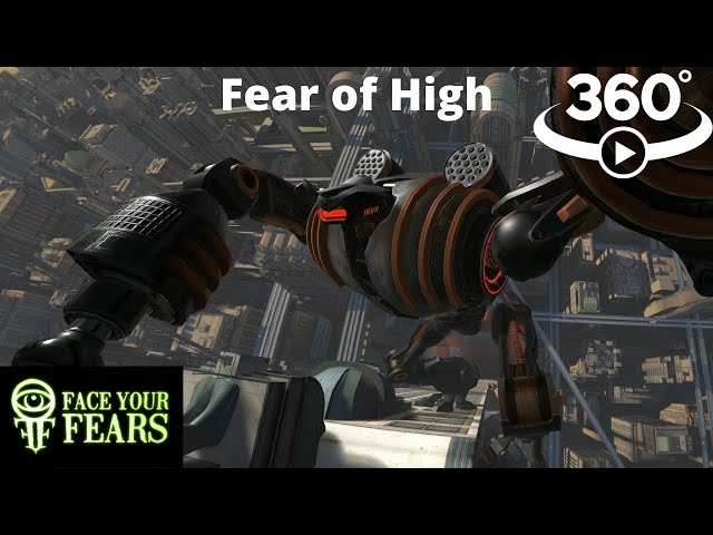 360° Face Your Fears : Fear of High  -  VR 8K Playthrough | Alien UFO Robot - 4/4