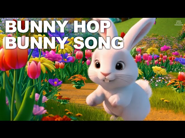 Bunny Hop Bunny Song | Fun Dance Along for Kids|Nursery Rhyme with Bunnies#kidssong#trending#cartoon