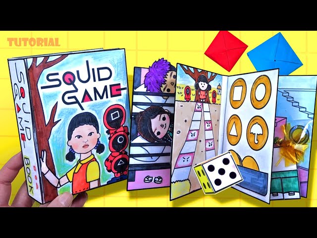 [✨paper diy✨] Squid game book🦑 오징어 게임 북 #squidgame #gamebook #종이놀이