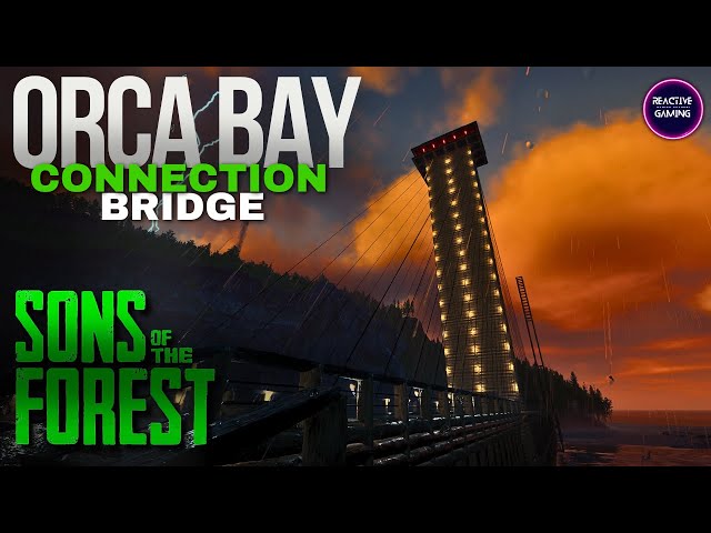 Sons of the Forest | Orca Bay Mega Bridge Build – Suspension Towers & Footings Added