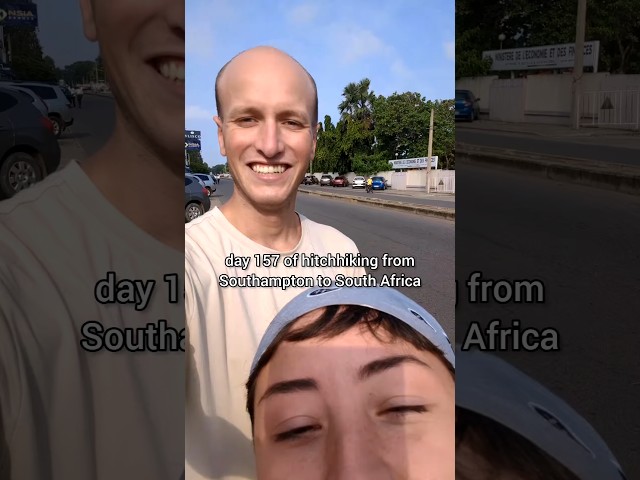 Day 157 of hitchhiking from Southampton 🇬🇧 to South Africa 🇿🇦 #southamptontosouthafrica #travel