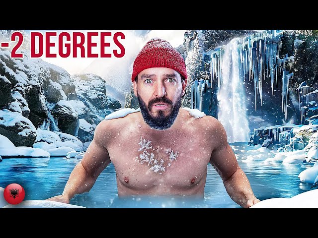 POLAR PLUNGE in FROZEN WATERFALL *GOES HORRIBLY WRONG* (ALBANIA)