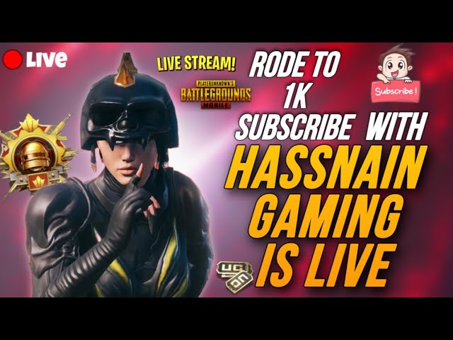 RODE TO 1k SUBSCRIBERS WITH hassnain gaming 🔥#pubgmobile