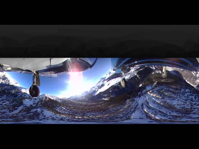 360 video Most Dangerous Airport in Europe - Courchevel Altiport (LFLJ)