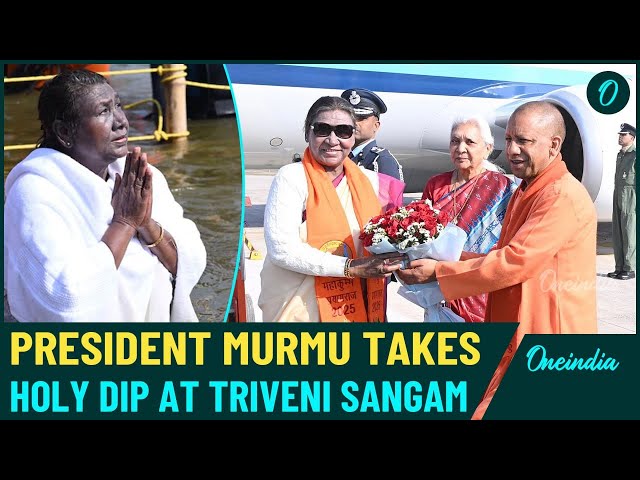 MahaKumbh 2025: President Droupadi Murmu Takes Holy Dip | Pilgrim Count Crosses 41 Crore