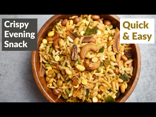 ಅವರೆಕಾಳು ಅವಲಕ್ಕಿ ಮಿಕ್ಸ್ಚರ್ | Avarekalu Mixture In Kannada | Crispy Evening Snack