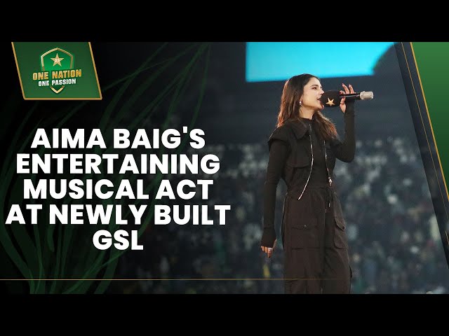 Aima Baig's Entertaining Musical Act at the Grand Inauguration of the Newly Built Gaddafi Stadium