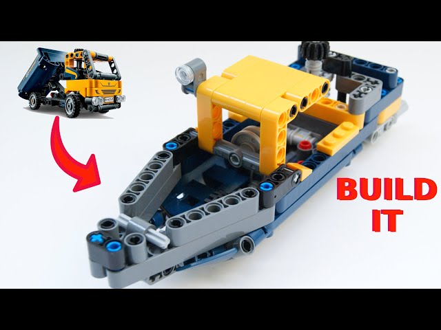 Motorboat (Lego 42147 Dump Truck alternate) + How To Build (Instruction 1/2)