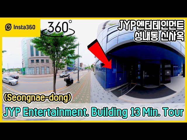 Insta360 One X 2 | Seongnae-dong JYP Ent. Building 360 VR 13 Min. Tour | JYP Center | VR 360 | 5.7K