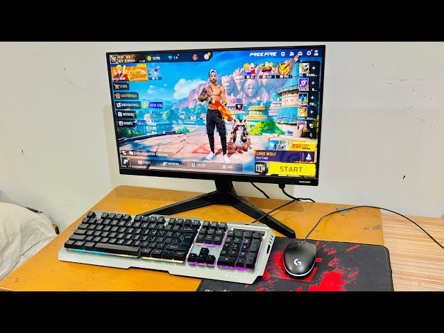 Playing Free Fire in Gaming PC 🖥️😍|| RYZEN 5 5600G FREE FIRE 🔥