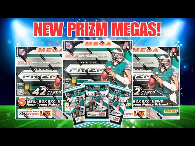 WATCH BEFORE BUYING! 2024 Prizm Football Mega Box Review (Walmart Version)