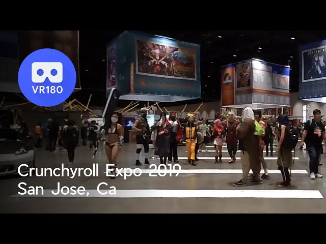 [VR 180] Crunchyroll Expo 2019 Show Floor - Crossing