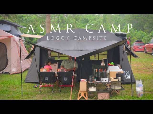 Vlog 40 | ASMR Camping by the Beach | LNT BUMANTARA 6p Auto Tent | Logok Campsite