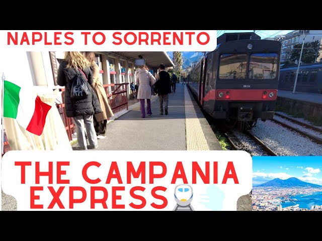 Campania Express train Naples to Sorrento 🇮🇹   4K