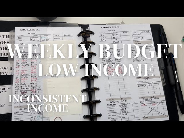 WEEKLY BUDGET | LOW INCOME | PAYCHECK BUDGET | INCONSISTENT INCOME | HAIRSTYLIST INCOME |