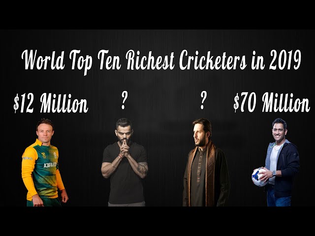 RICHEST CRICKETERS IN THE WORLD (CRICKTER'S NET WORTH IN 2019)