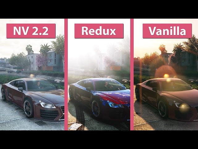 GTA 5 – NaturalVision 2.2 vs. Redux vs. Vanilla Visual Graphics Mod Comparison