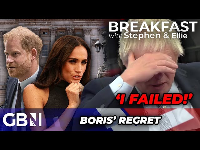 'I FAILED!' Boris Johnson regrets 'pathetic' dash to stop Harry and Meghan FLEEING Britain