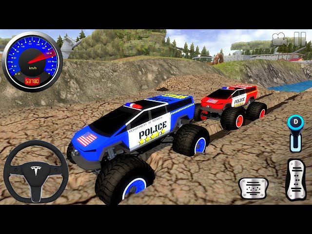 Juegos De Carros - Police Monster Trucks Impossible Driver #2 - Car Extreme Racing Android GamePlay