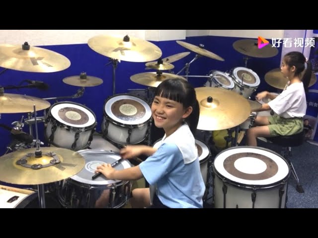 妞妞架子鼓 (Beyond - 海闊天空) - 女鼓手 小鼓手 爵士鼓 Drum Set