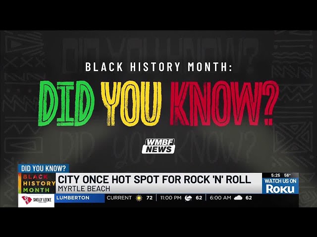 BLACK HISTORY MONTH: Myrtle Beach once hot spot for Rock 'n' Roll