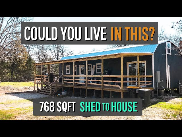 515 Day Shed to House Conversion in 13 minutes {Timelapse}