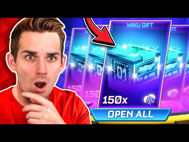 My First Miku Gift Opening *BLACK MARKET* (150 Rocket League Golden Drop Opening)