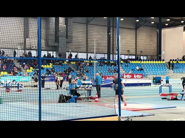 IMFlemish indoor shot put champion 1st year cadet Finn de MaereG 0420