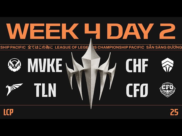 [中文] MVKE vs CHF / TLN vs CFO | 2025 LCP Season Kickoff W4D2