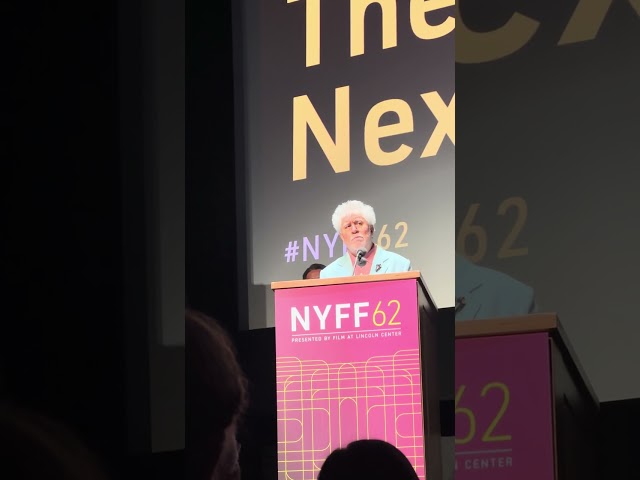 Pedro Almodovar talking about The Room Next Door at NYFF