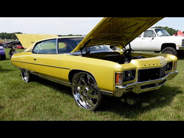 WhipAddict: Yellow Pearl 71' Impala Donk Hardtop FULLY LOADED!