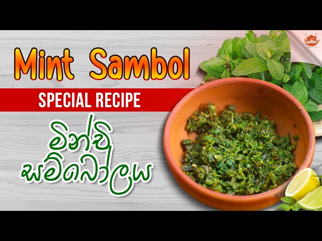 sri lankan healthy food recipe | Mint sambo|මිංචි සම්බෝලය 🌿🌿 |Cuisines of sri lanka