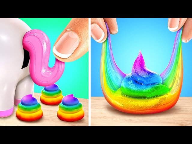 Cool Slime From Unicorn 🤩🦄 *Satisfying Slime ASMR*