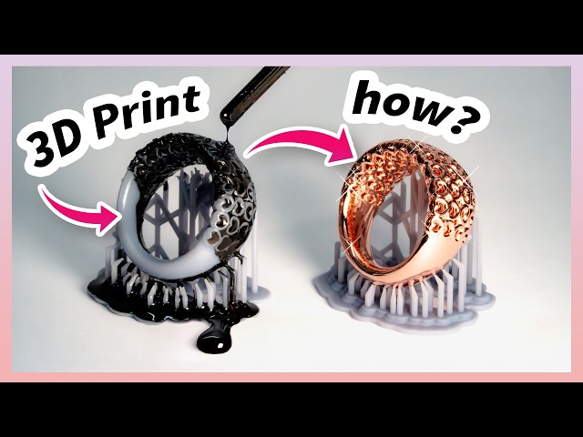 Electroplating 3D Printed Jewelry | FULL TUTORIAL