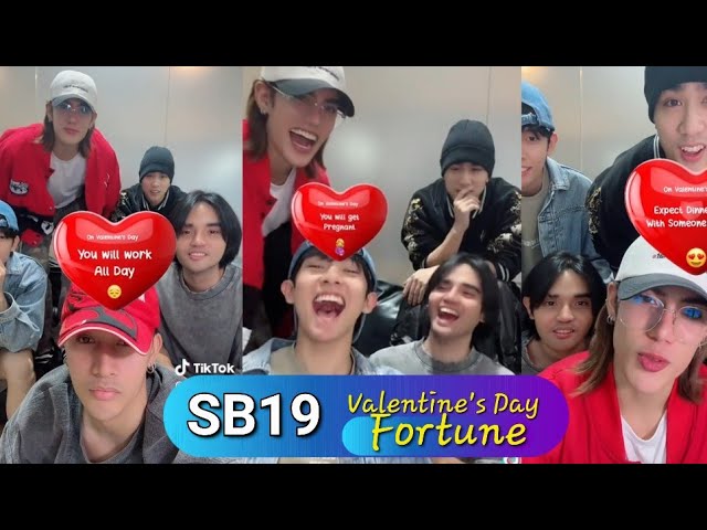 SB19 CHECKS OUT THEIR VALENTINE'S DAY FORTUNE ON TIKTOK