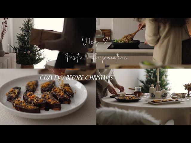 Cozy Day Before Christmas | Winter Slow Living Silent Vlog | Aesthetic Festive Preparation