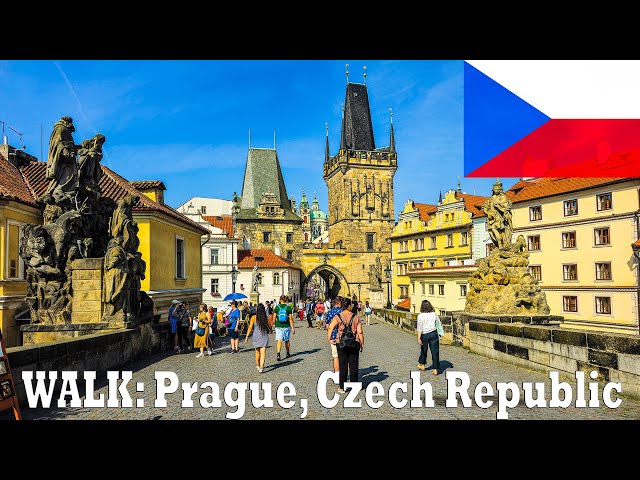 Walk Here: Prague,  Czech Republic - Praha, Czechia - 4K 60fps