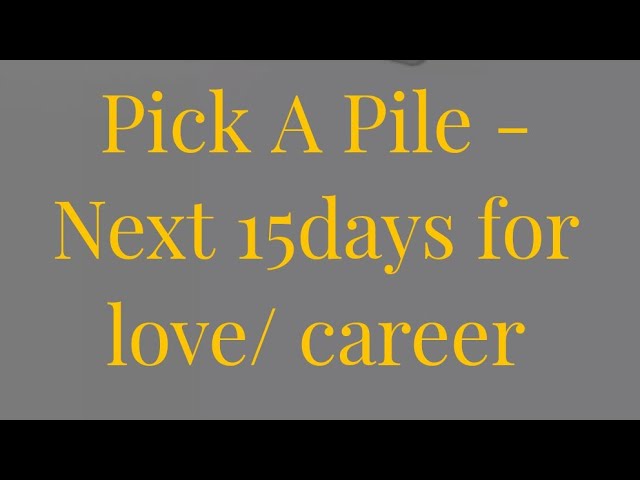 Timeless - Hindi - Pick a card Reading - Guidance for Next 15 days for love/career....