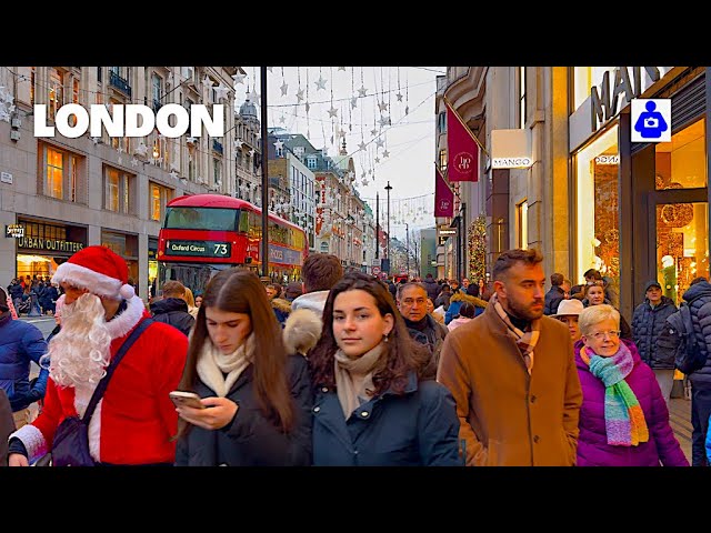 London Winter Foggy Walk 🇬🇧  Mayfair, OXFORD STREET to Soho Square | Central London Walking Tour HDR