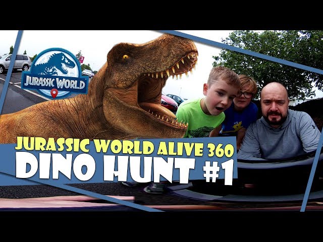 Dino Hunting in 360 // Jurassic World Alive #1 // At Tescos